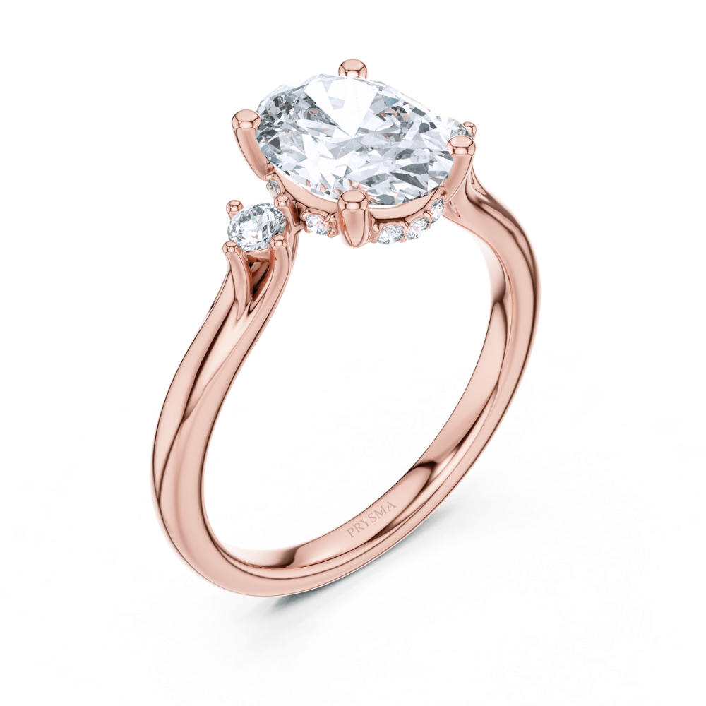Radiant Trio Oval Diamond Ring