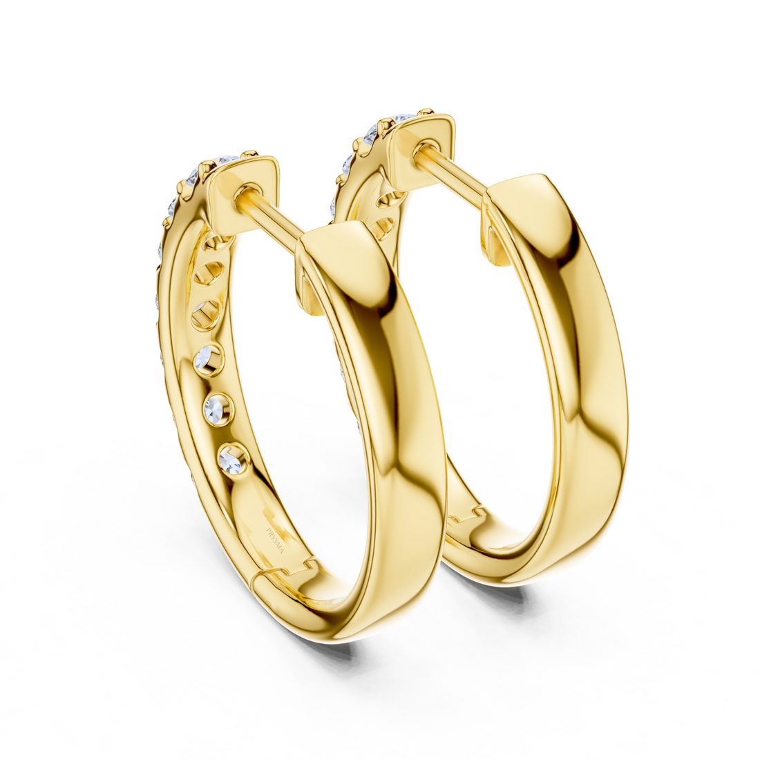 Celeste Diamond Huggie Hoops