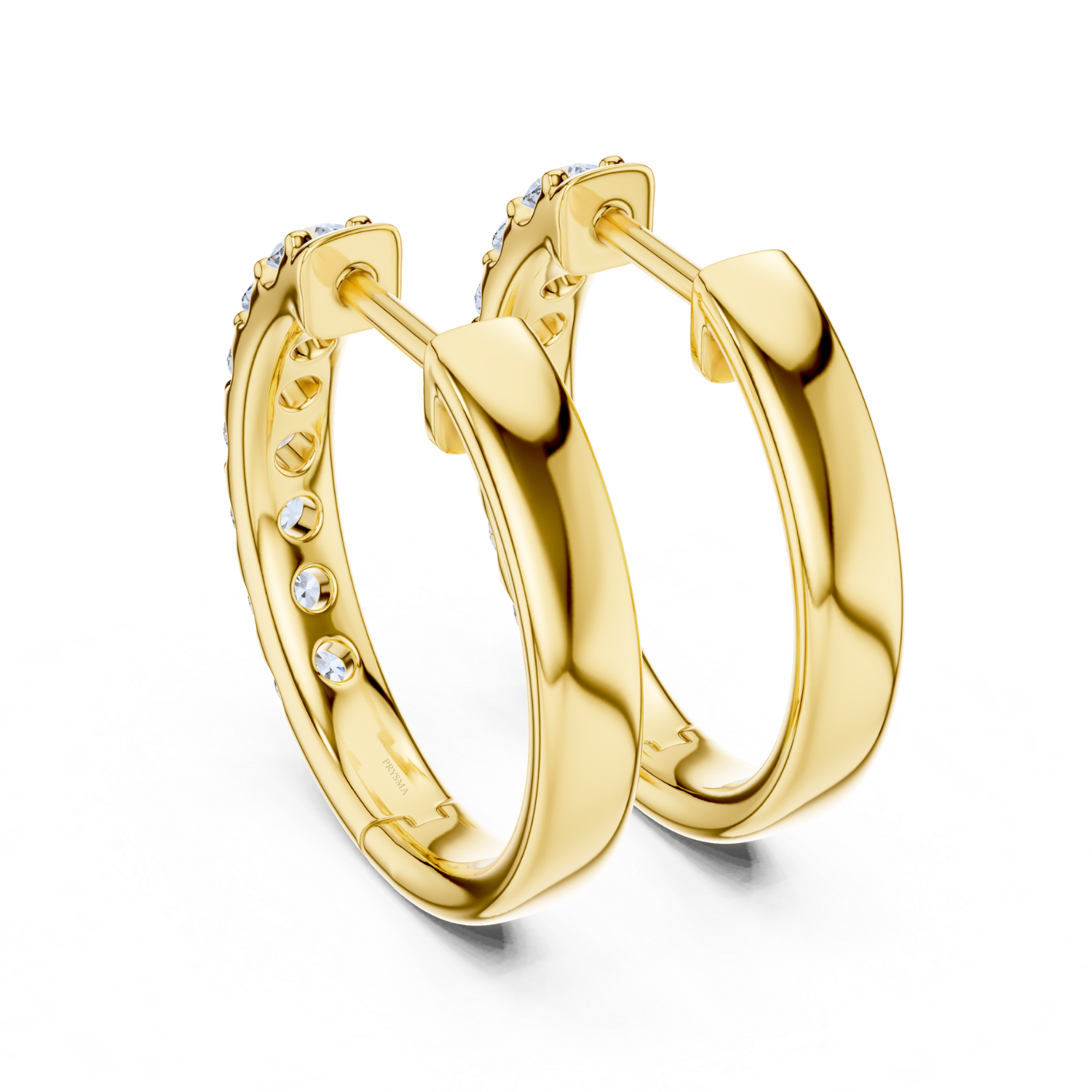 Celeste Diamond Huggie Hoops