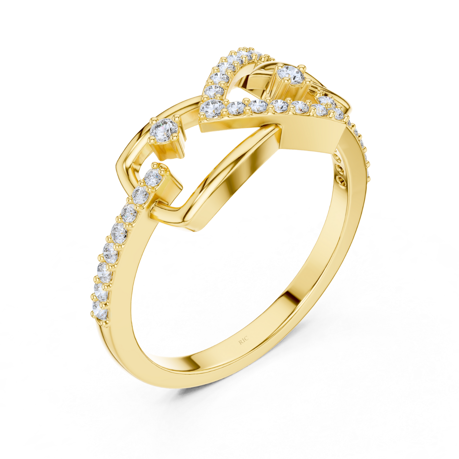 Diamond Crown Halo Ring