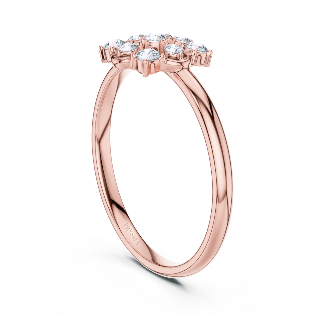 Radiant Petal Cluster Ring