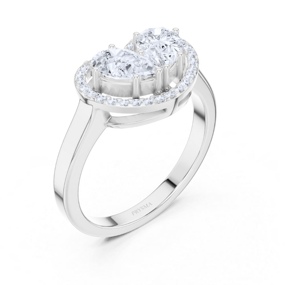 Eternal Heart Halo Ring