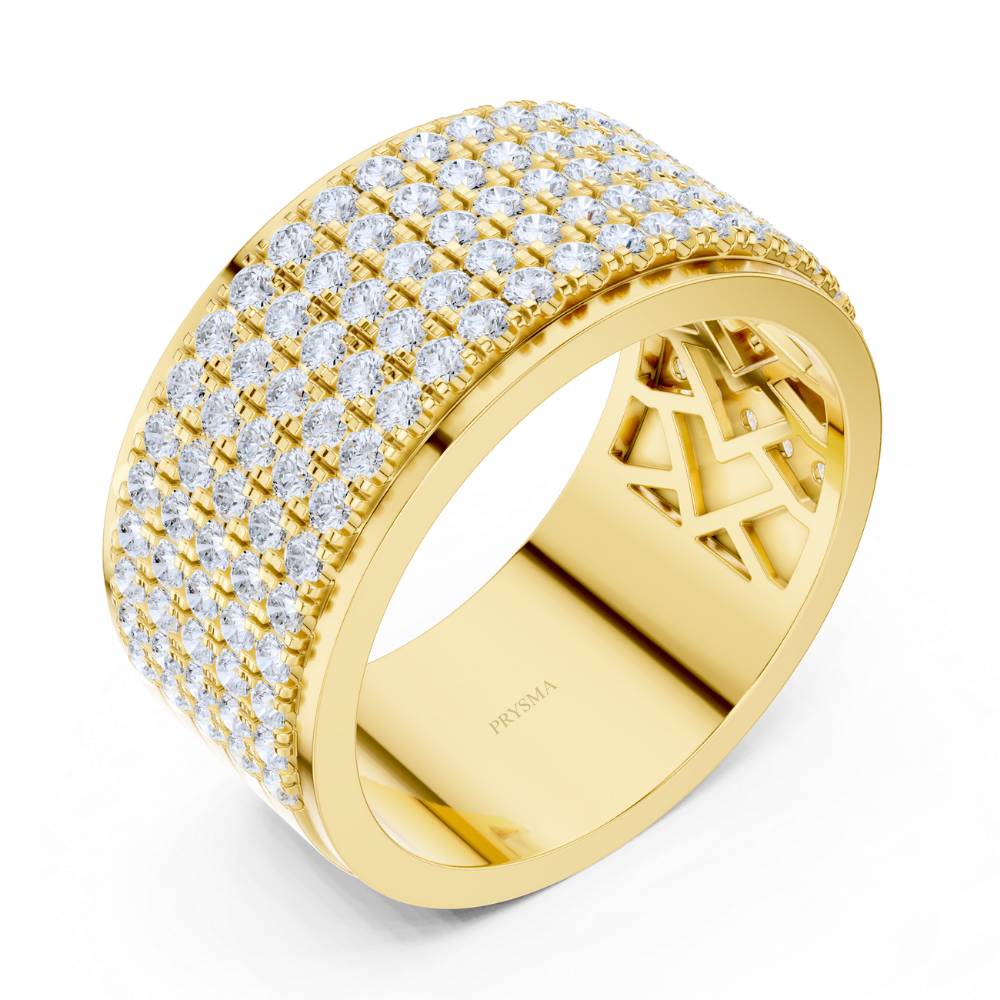 Majestic Pavé Diamond Wide Ring