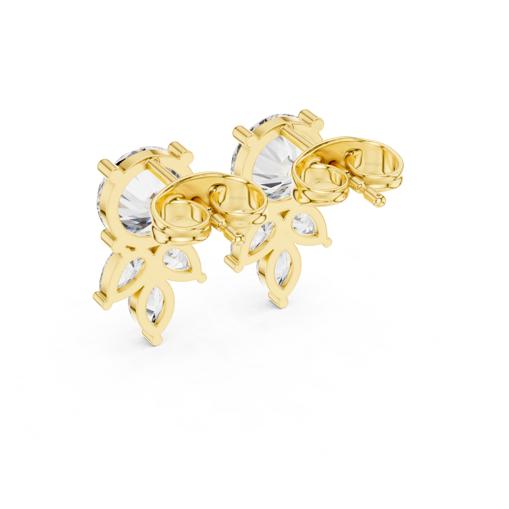 Trio Bloom Diamond Studs