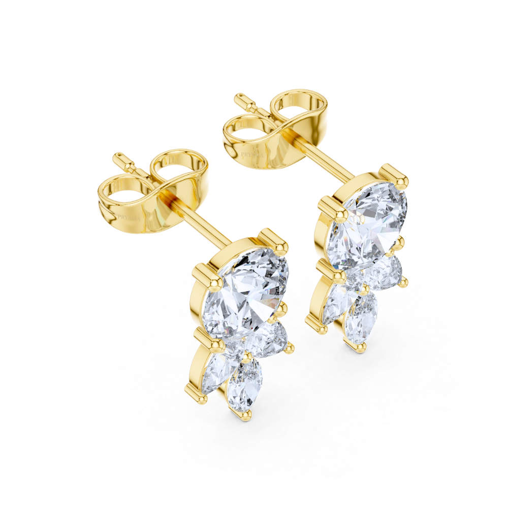 Trio Bloom Diamond Studs