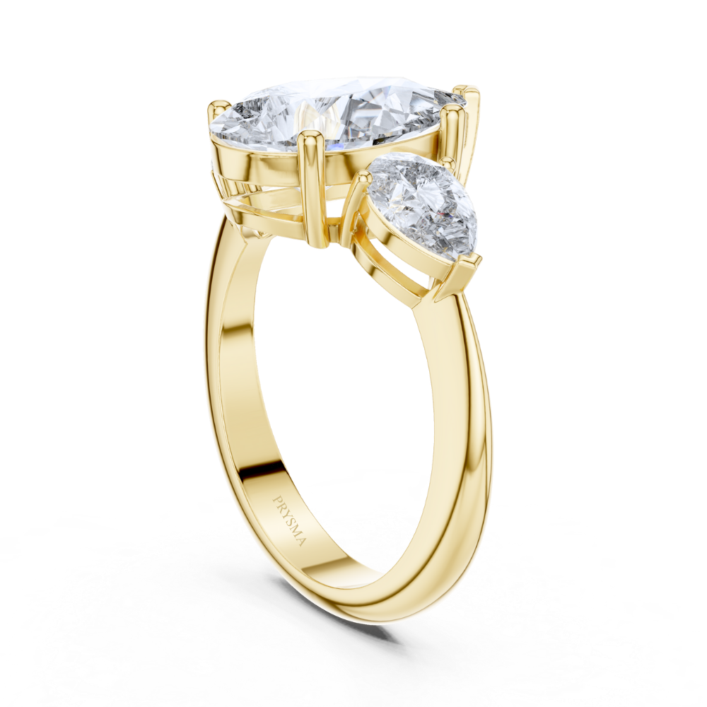 Celeste Teardrop Trilogy Ring