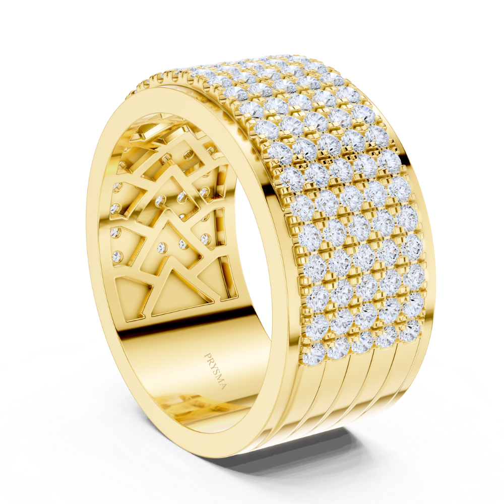 Majestic Pavé Diamond Wide Ring