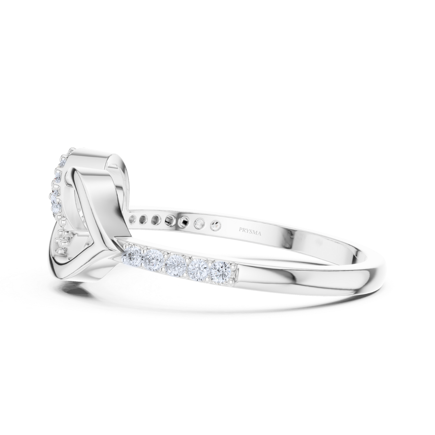 Diamond Infinity Knot Ring