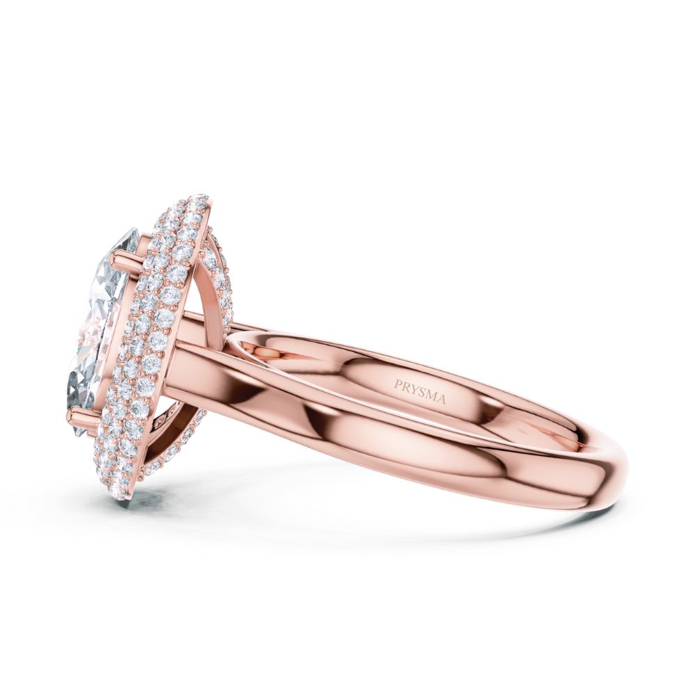 Imperial Halo Oval Ring