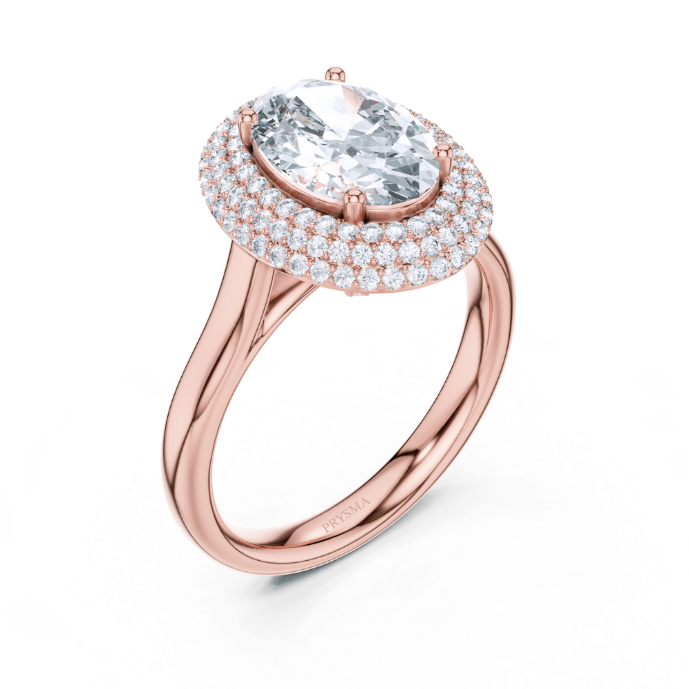 Imperial Halo Oval Ring