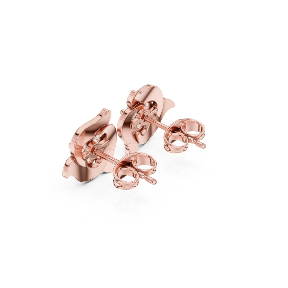 Petal Flame Trio Diamond Studs