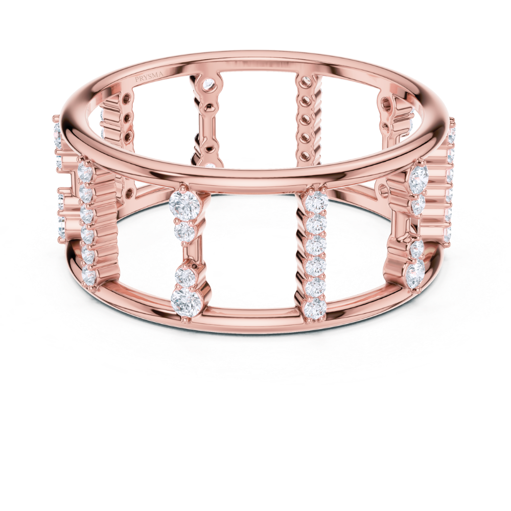 Aurora Column Diamond Band