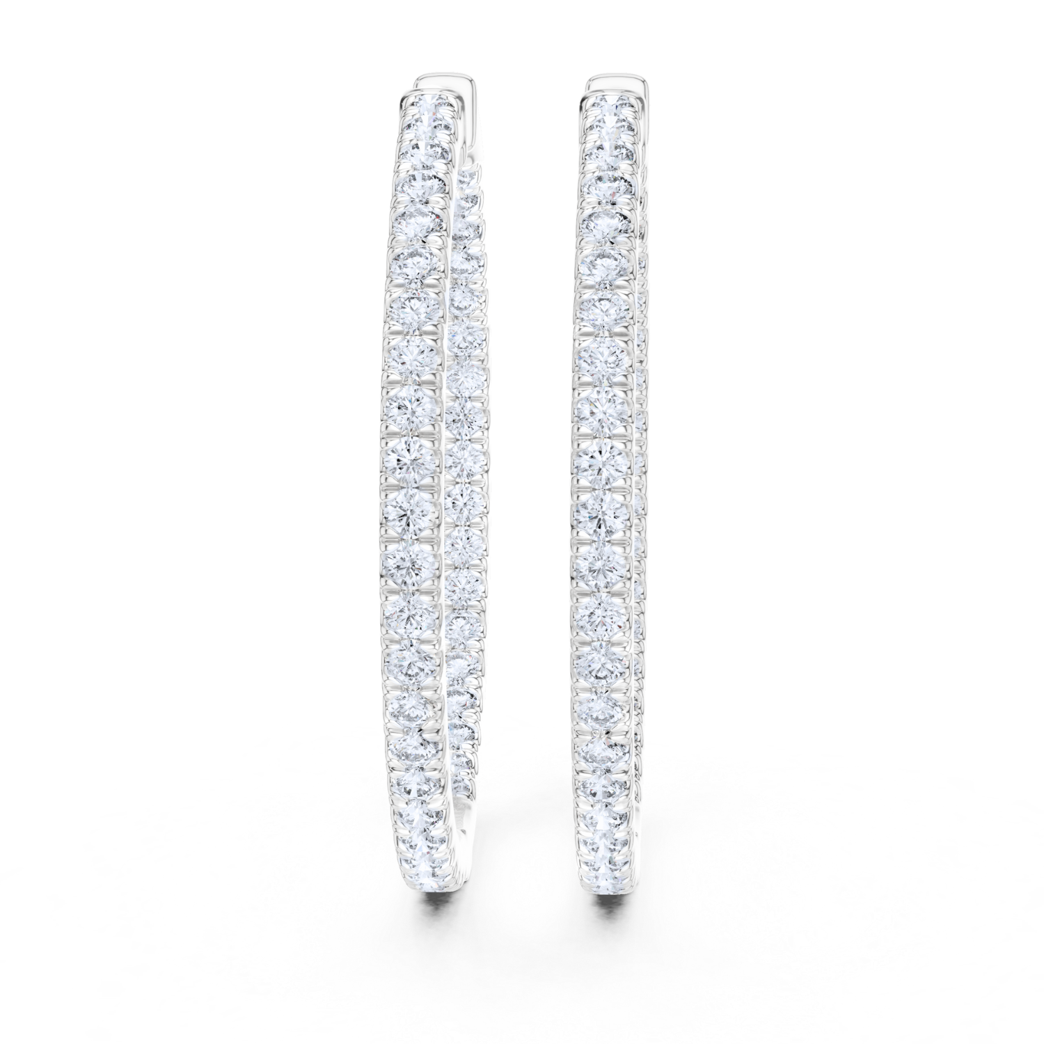 Eternal Elegance Diamond Hoop Earrings