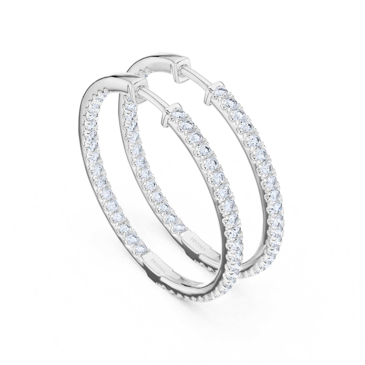 Eternal Elegance Diamond Hoop Earrings