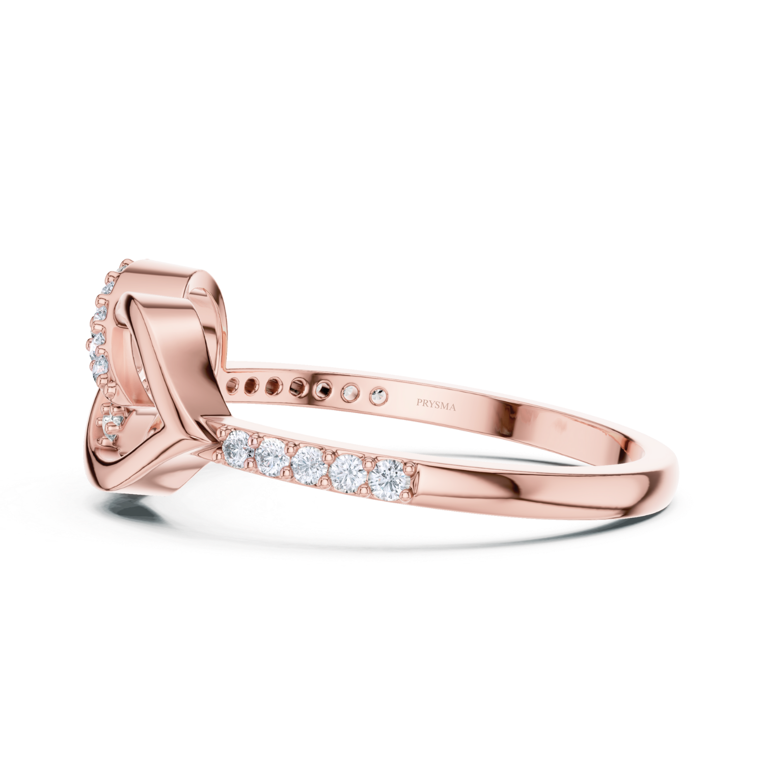 Diamond Infinity Knot Ring
