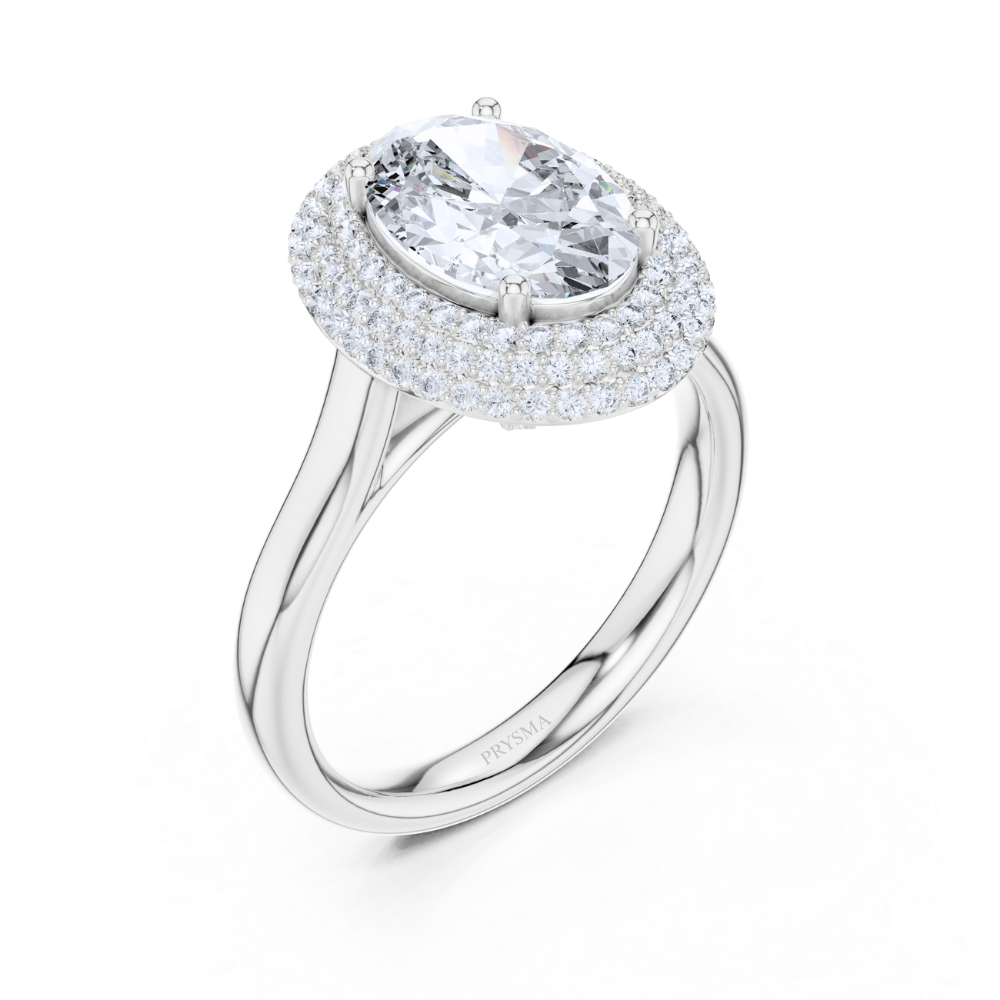 Imperial Halo Oval Ring