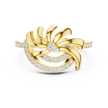 Twisted Grace Elegance  Diamond Ring