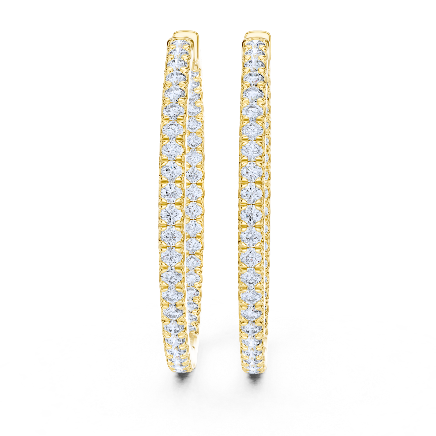 Eternal Elegance Diamond Hoop Earrings