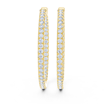 Eternal Elegance Diamond Hoop Earrings