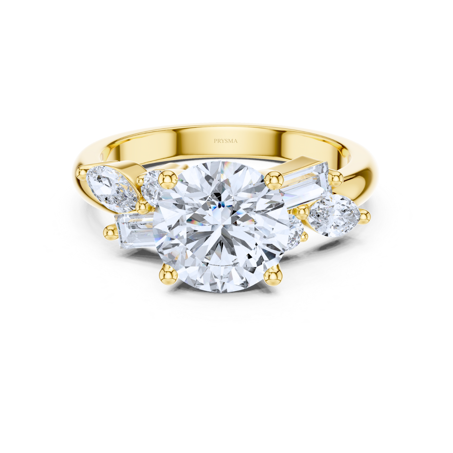 Luxe Radiance Multi-Cut Diamond Ring