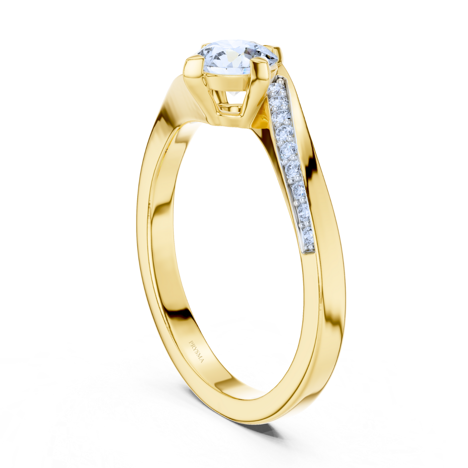 Twisted Elegance Solitaire Ring