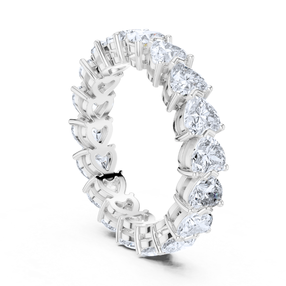 Heartlink Radiant Eternity Ring
