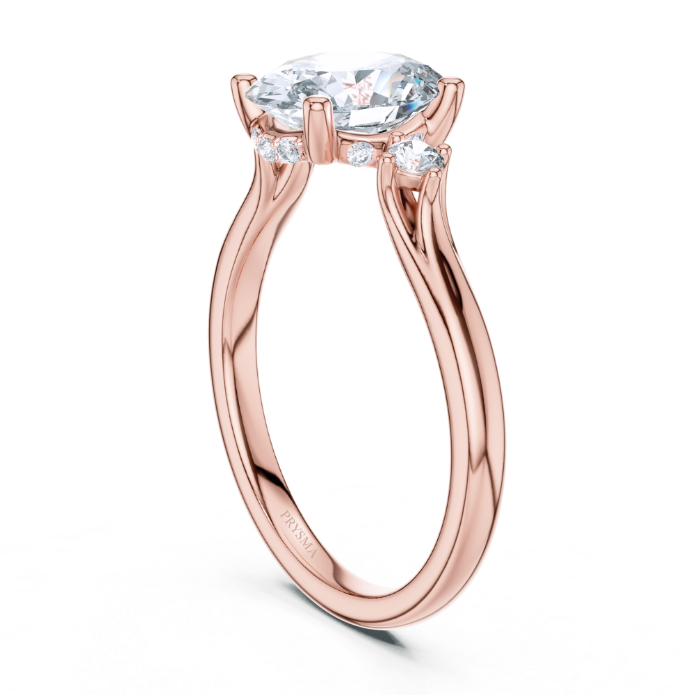 Radiant Trio Oval Diamond Ring
