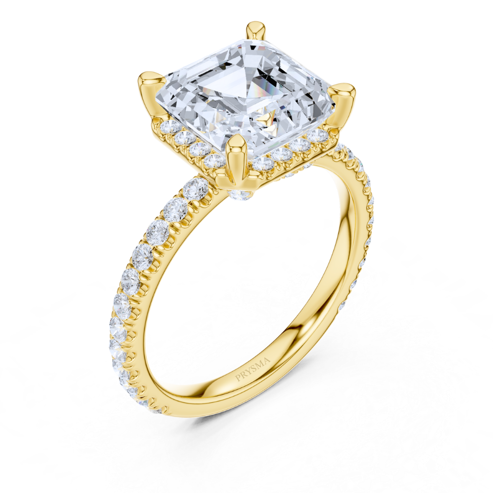 Majestic Radiance Asscher-Cut Ring