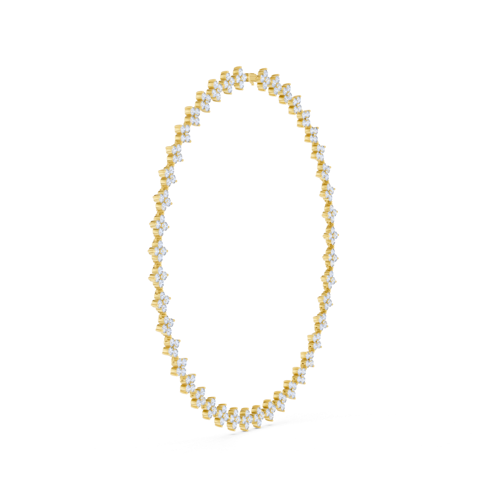 Regalia Round-Cut Diamond Tennis Necklace