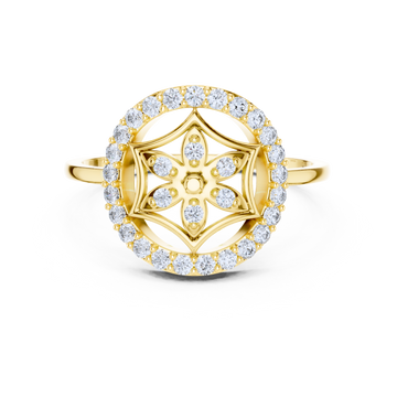 Regal Heart Diamond Ring