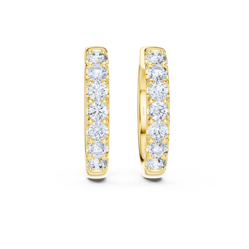 Celeste Diamond Huggie Hoops