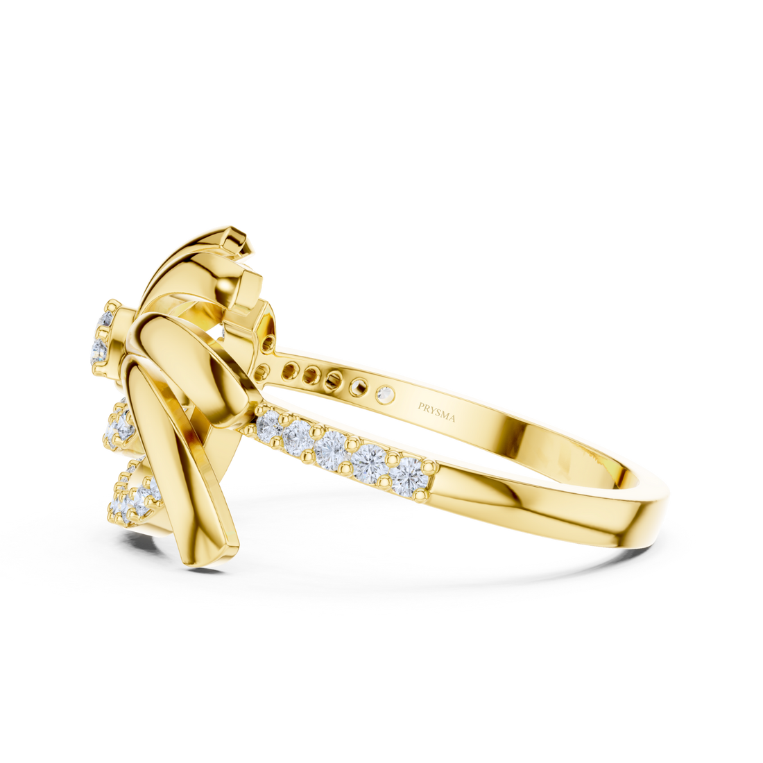 Twisted Grace Elegance  Diamond Ring