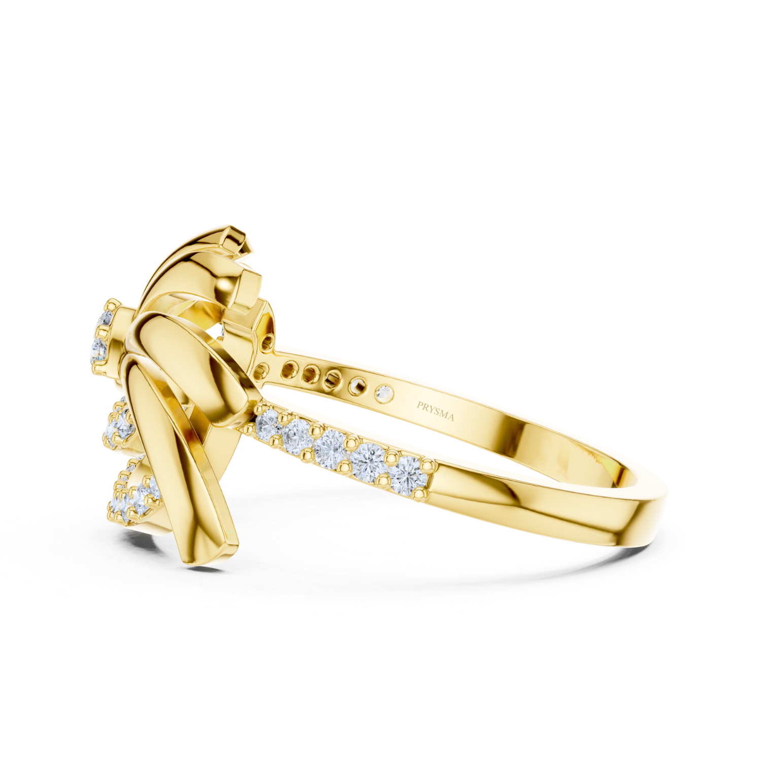 Twisted Grace Elegance  Diamond Ring