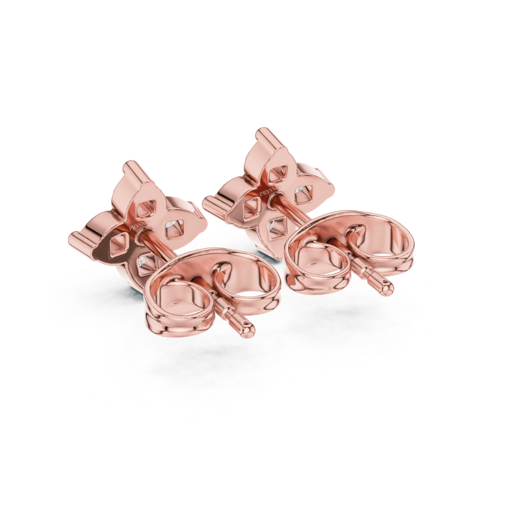 Petal Bloom Diamond Stud Earrings