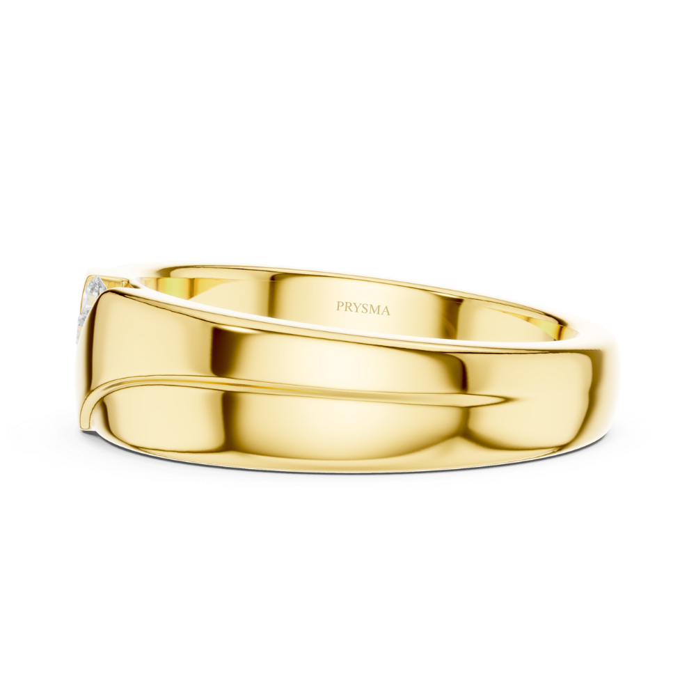 Solara Diagonal Diamond Channel Ring