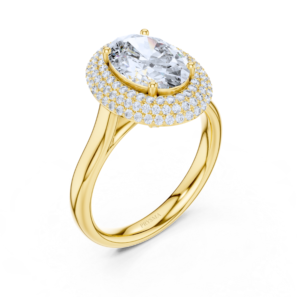 Imperial Halo Oval Ring
