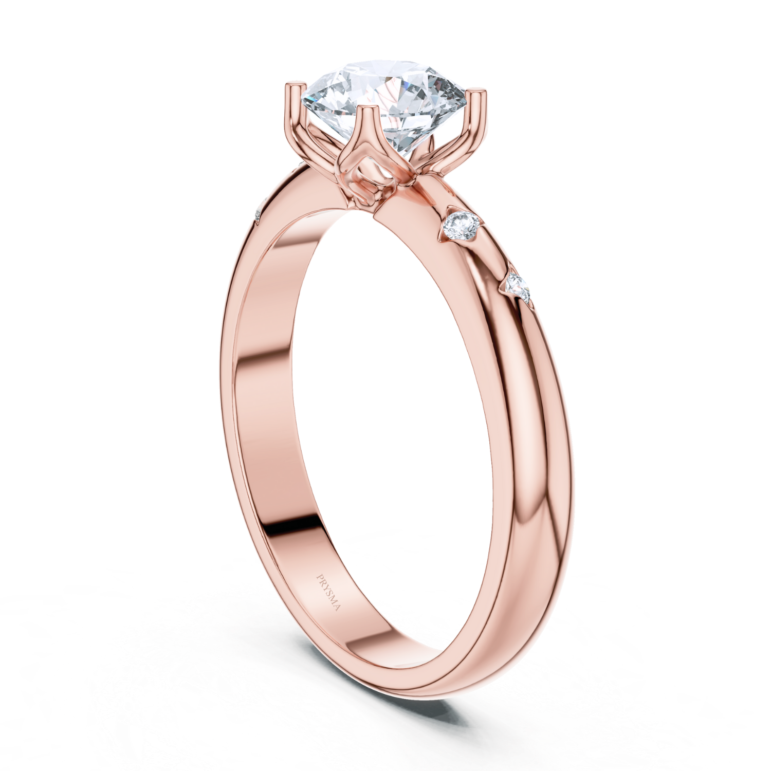 Elegant Round Solitaire Diamond Ring
