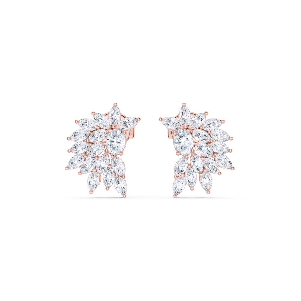 Radiant Bloom Cluster Earrings