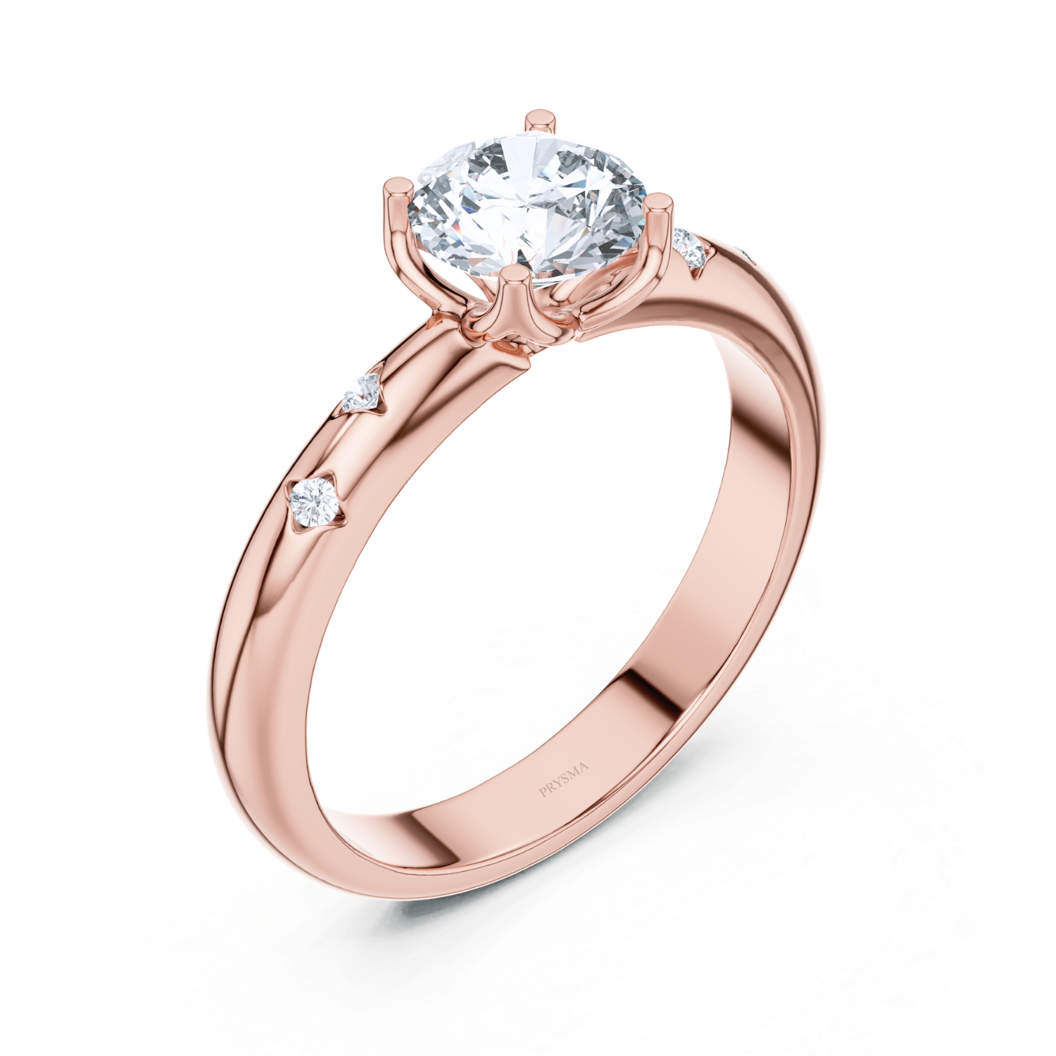 Elegant Round Solitaire Diamond Ring