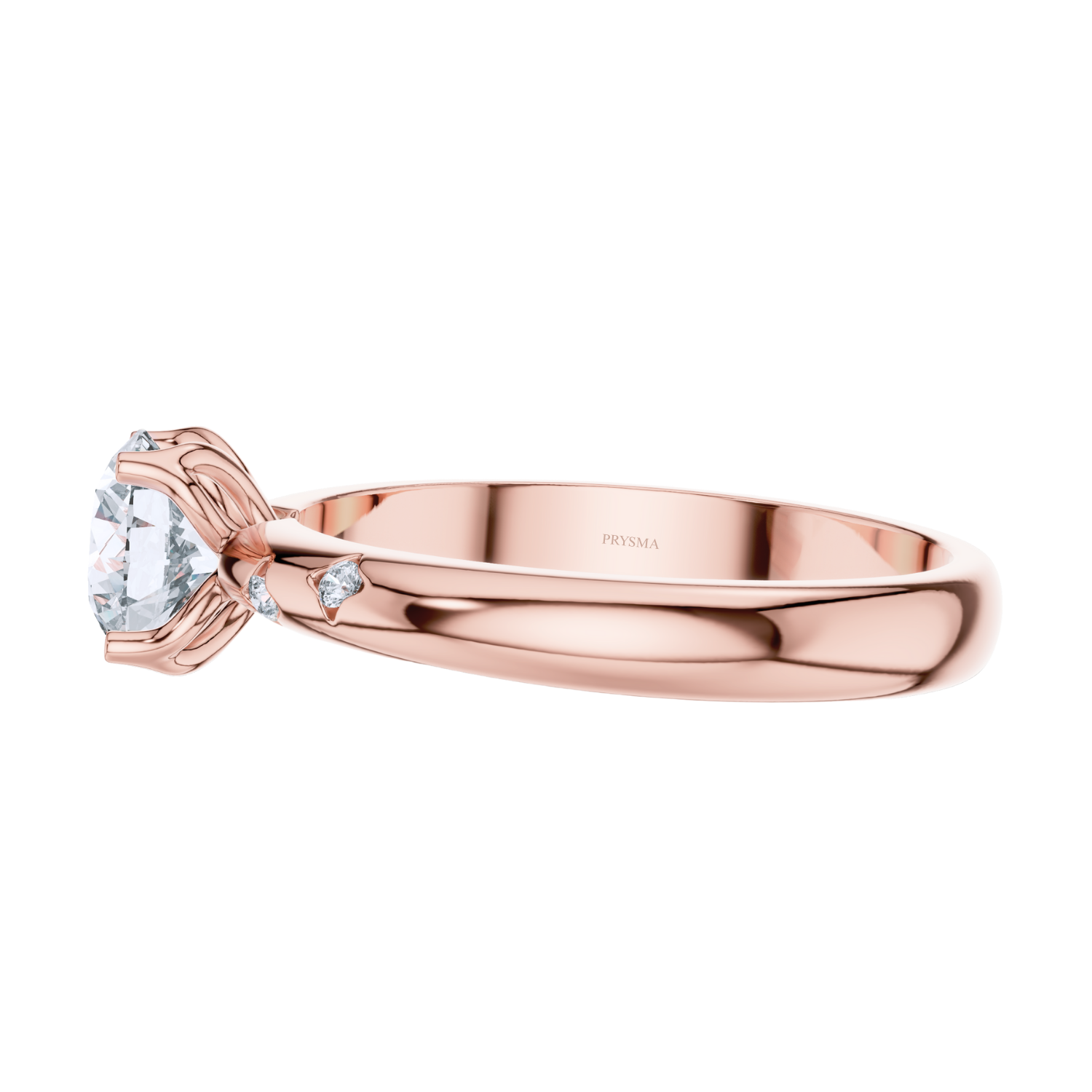 Elegant Round Solitaire Diamond Ring
