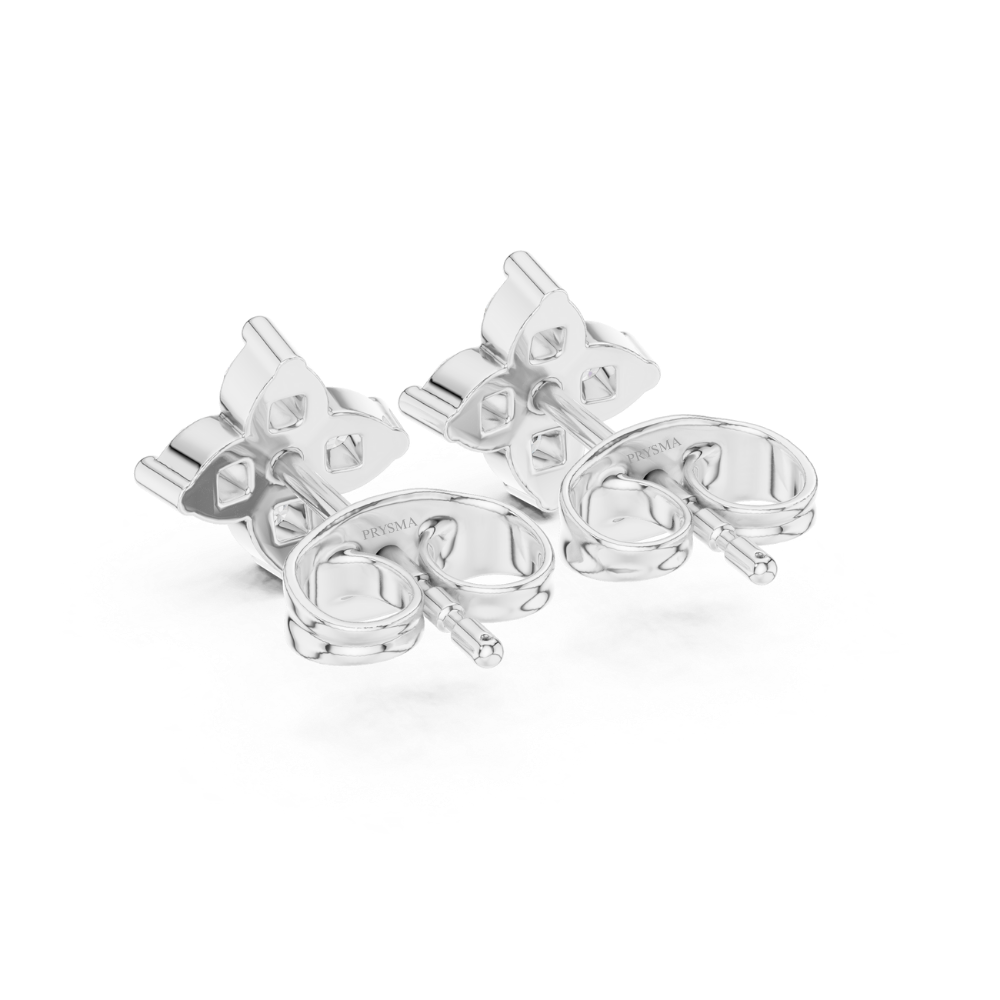 Petal Bloom Diamond Stud Earrings