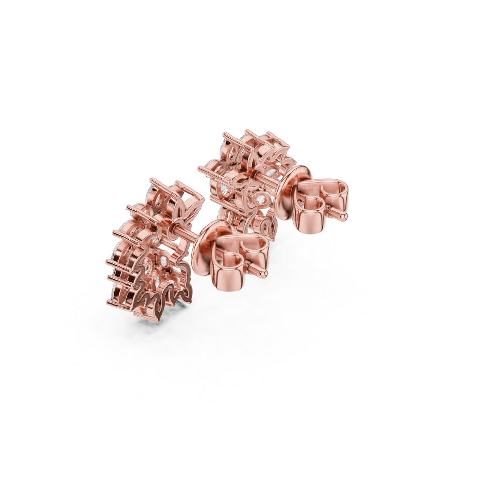 Radiant Bloom Cluster Earrings