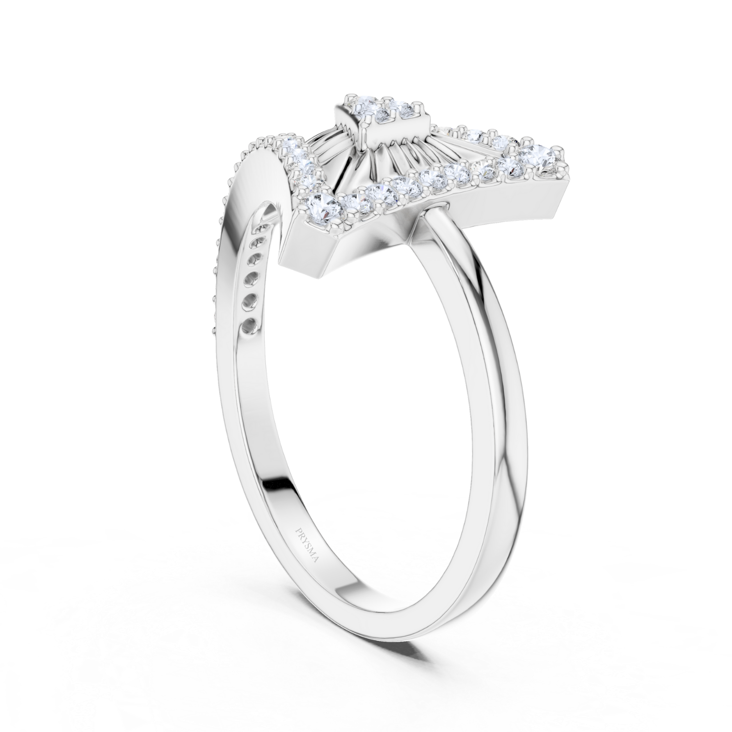 Radiant Arrow Diamond Ring