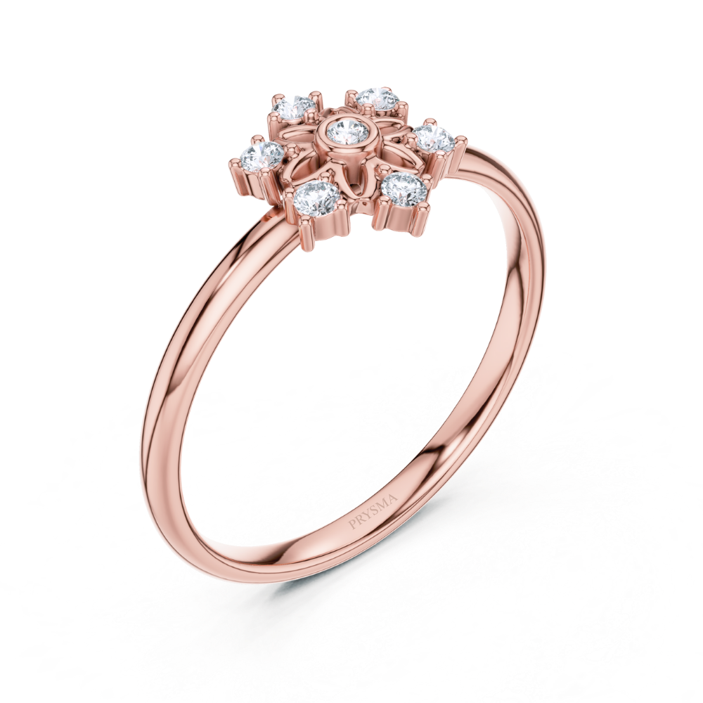 Ethereal Bloom Mandala Diamond Ring
