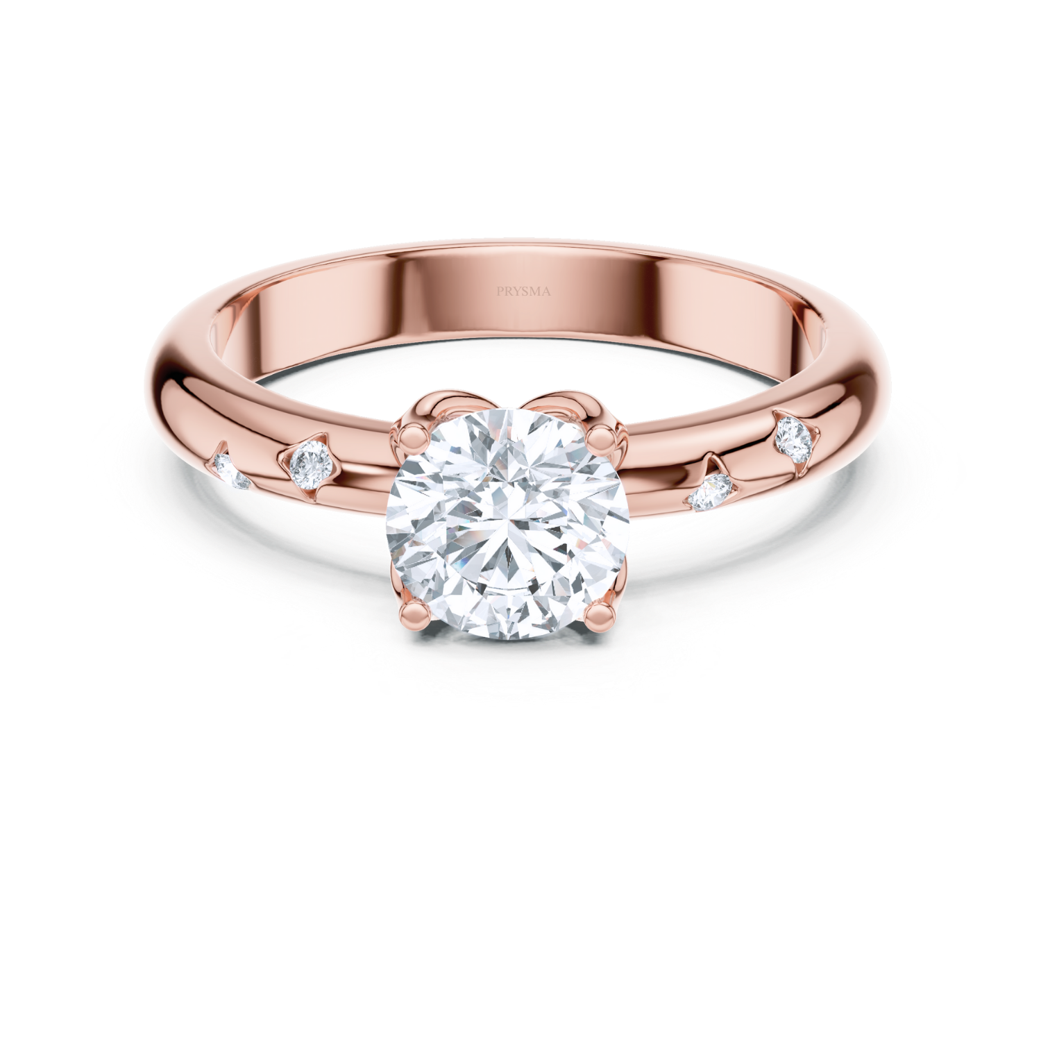 Elegant Round Solitaire Diamond Ring