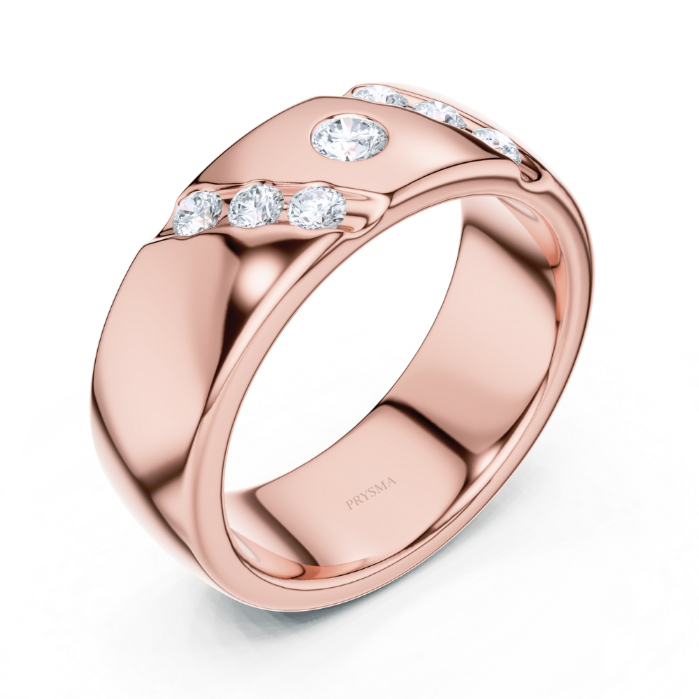Orion Diagonal Diamond Accent Ring