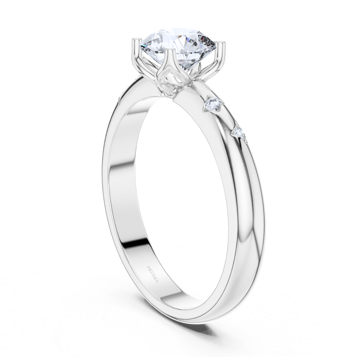Elegant Round Solitaire Diamond Ring