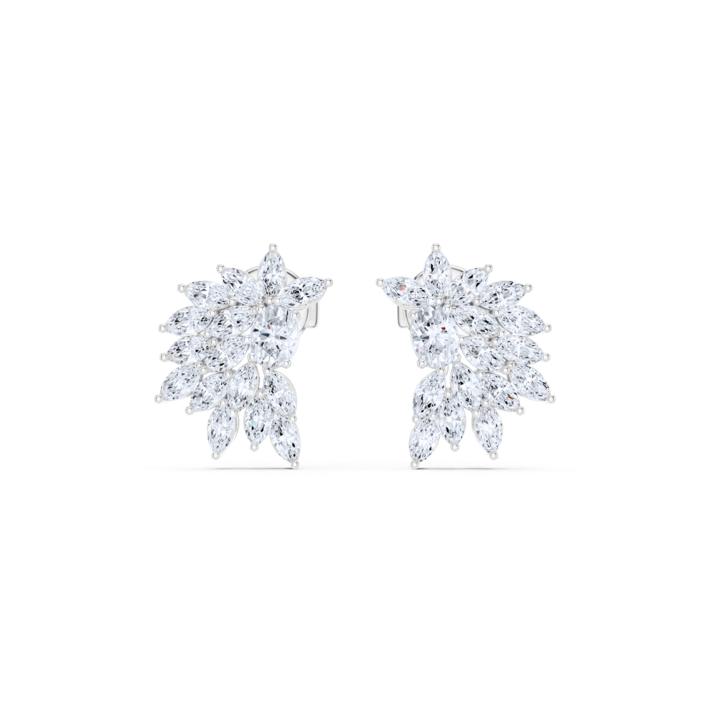 Radiant Bloom Cluster Earrings