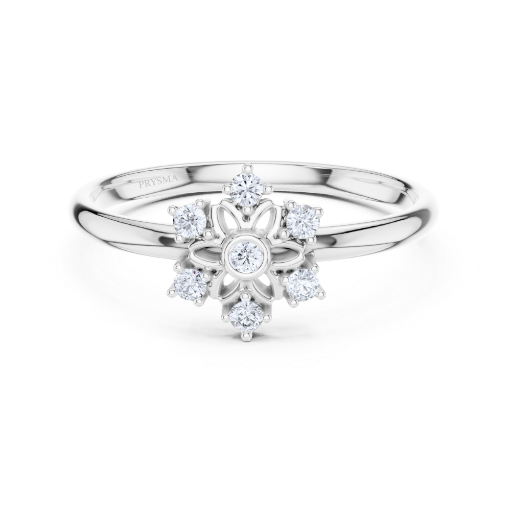 Ethereal Bloom Mandala Diamond Ring