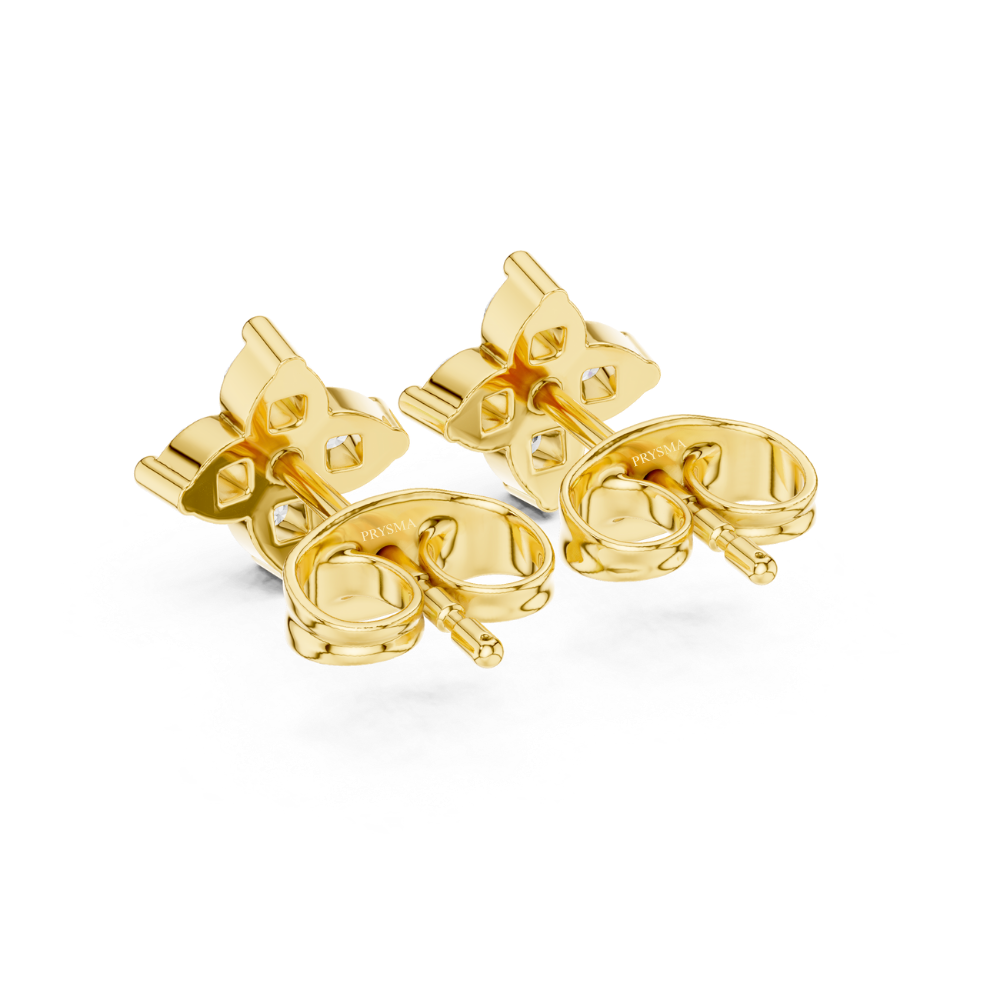 Petal Bloom Diamond Stud Earrings